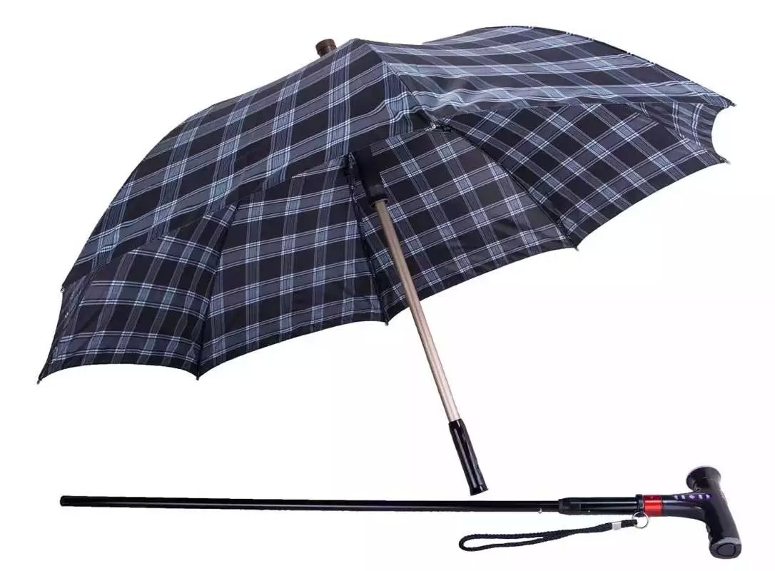 智能拐杖伞、照明拐杖伞、分离式的收音机拐杖伞、高度可调拐杖伞