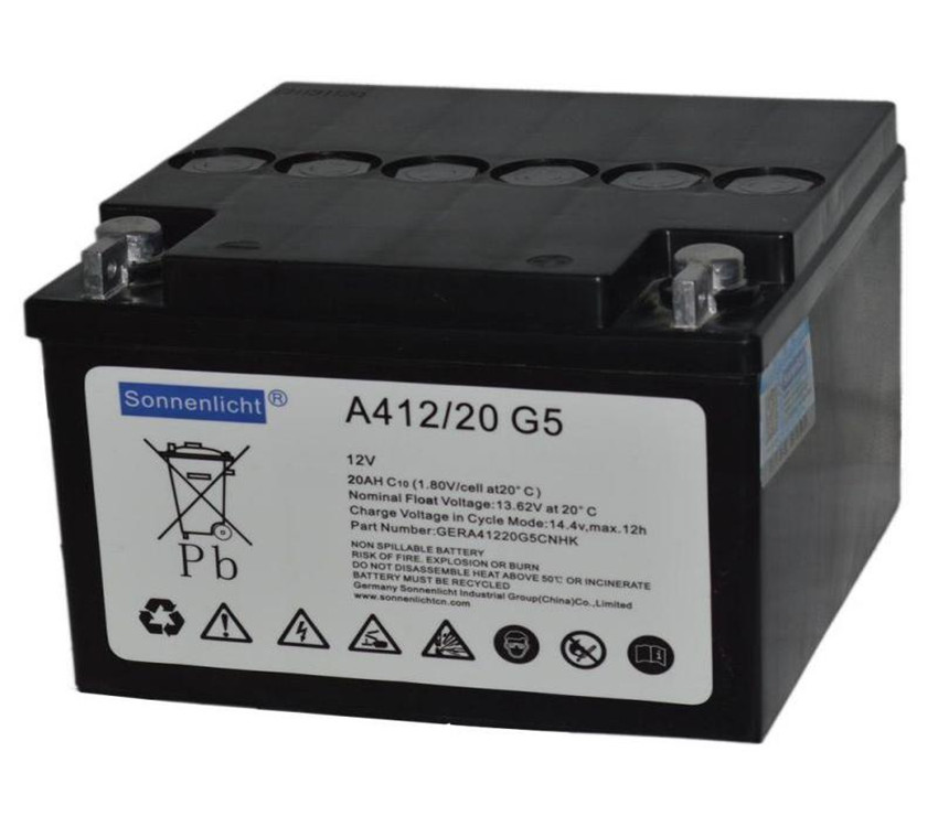德国阳光蓄电池A412/20G5 12V20AH 型号及容量 现货总经销