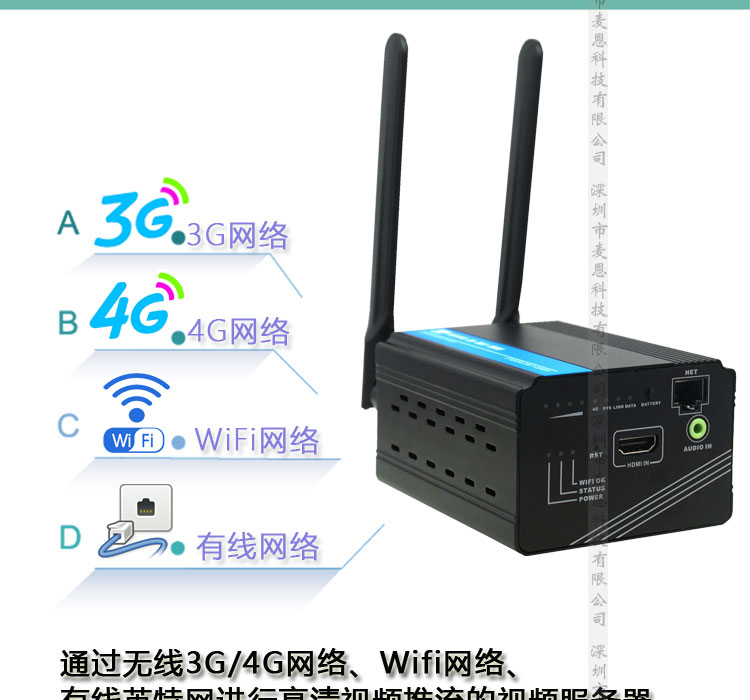广东高质量的4G视频直播编码器直播视频推流机|目睹4G视频推流编码器