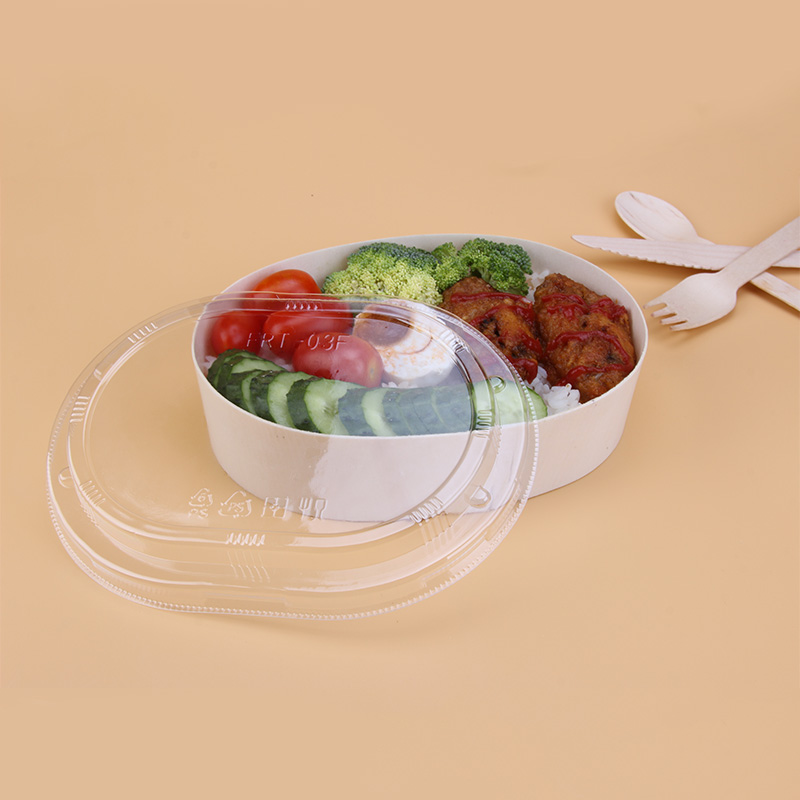 1000ML一次性餐盒批发外卖便当沙拉盒子打包盖浇饭盒圆形带盖透明