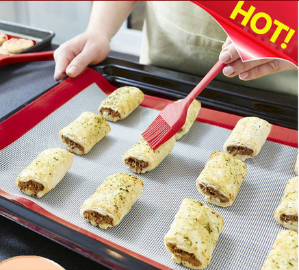 硅胶烤垫马卡龙烤垫烤箱垫烘焙垫食品级硅胶烤盘垫视频垫 可定制