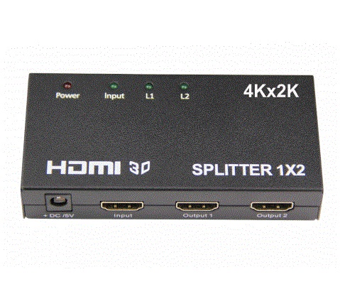 HDMI分配器1x2支持4K*2K 3D