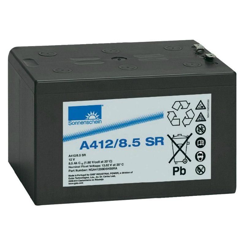 德国阳光蓄电池A412/8.5SR胶体蓄电池