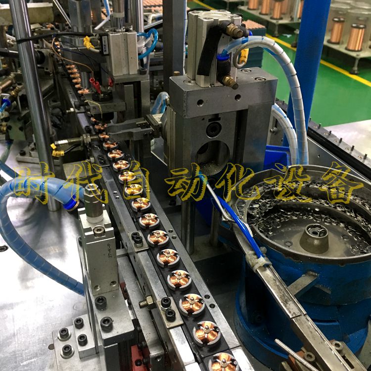 310自动压敏焊接机实现转子线包预焊-线包整形-压敏焊接-转子电阻检测等一体化设备