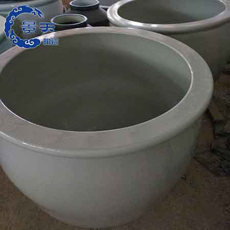 泡澡缸厂家 定做口径90厘米温泉泡澡缸陶瓷洗浴缸 澡堂大缸