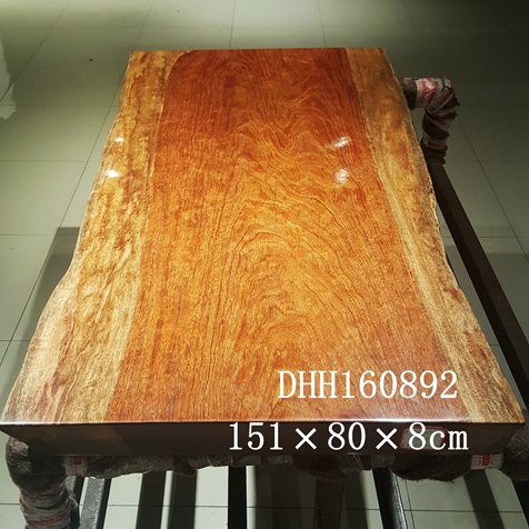 092厂家直销巴花大板桌原木实木书桌餐桌现货