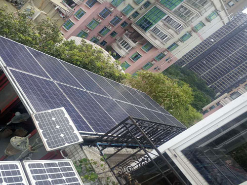 广州番禺珠江花园家用太阳能光伏发电系统增容啦