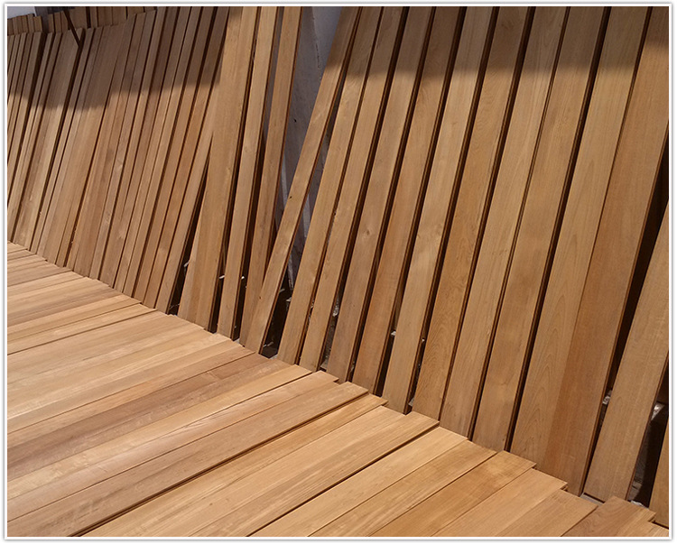 缅甸柚木素板 进口优质材料木地板 户外木地板