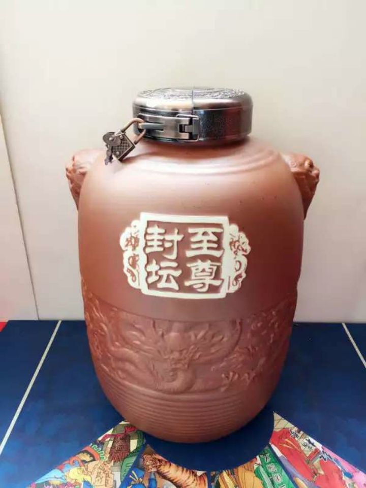四川绵竹3斤5斤装陶瓷酒瓶批发厂家定制