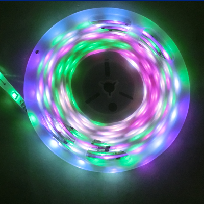 京都供应 LED灯带防水RGB彩色光灯条，装饰灯， 3528多功能变色跑马灯带