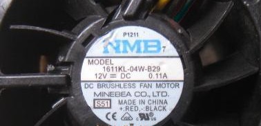 1611KL-04W-B49 3线服务器风扇NMB