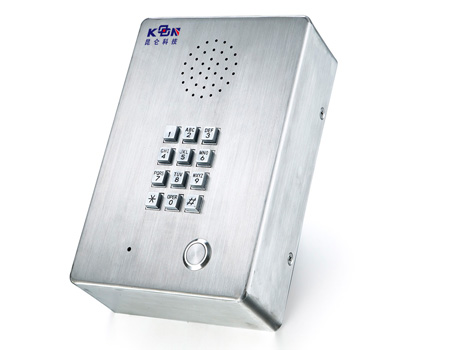 不锈钢嵌入式无线电梯紧急电话机