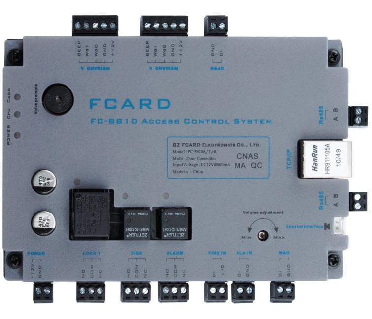 供应批发FCARD 高端TCP单门双向门禁控制器FC-8810A