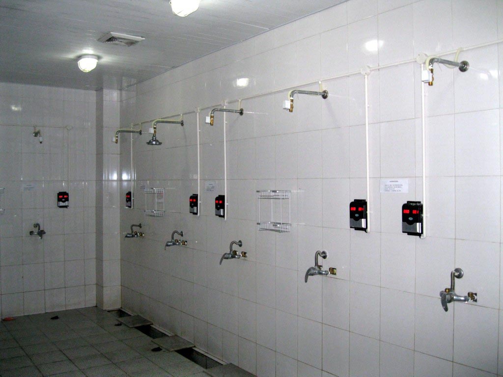 刷卡计时洗浴水控系统 浴室收费扣费控制器 洗澡计费水控系统
