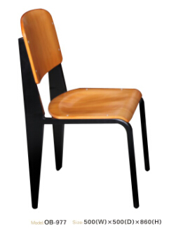 铁管加木板餐椅 硬座板背靠椅子 学校上课椅 可定制各种酒店家具