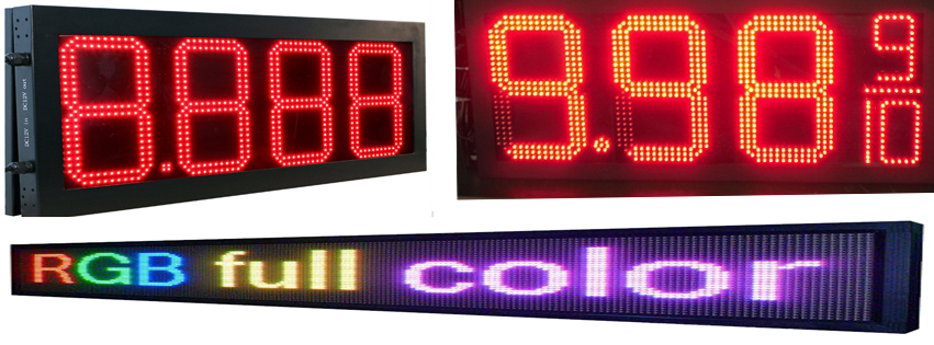 加油站LED油价屏油价牌，LED数字计价牌显示屏