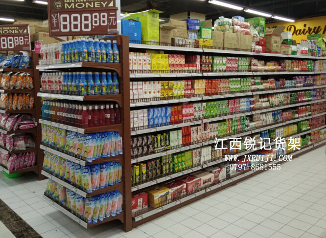 赣州超市货架展示商品架锐记货架厂供应