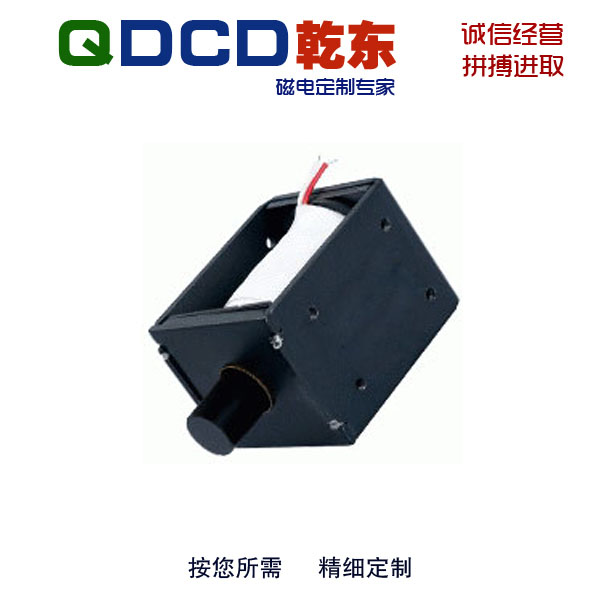 厂家直销 QDU1249L 圆管框架推拉保持直流电磁铁 可非标定制