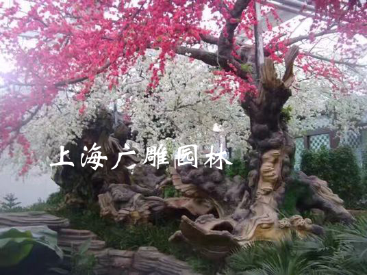 上海仿真树制作，仿真植物布置