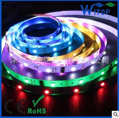 DMX512 5050 60灯 幻彩灯带 DMX512可编程RGBW灯带