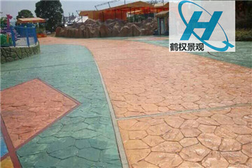 供应遵义彩色水泥压膜地坪混凝土艺术压印地坪