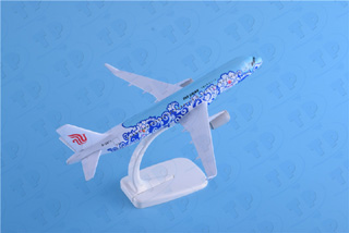 空客A320国航蓝牡丹航空金属飞机模型20cmAirbus航空模型