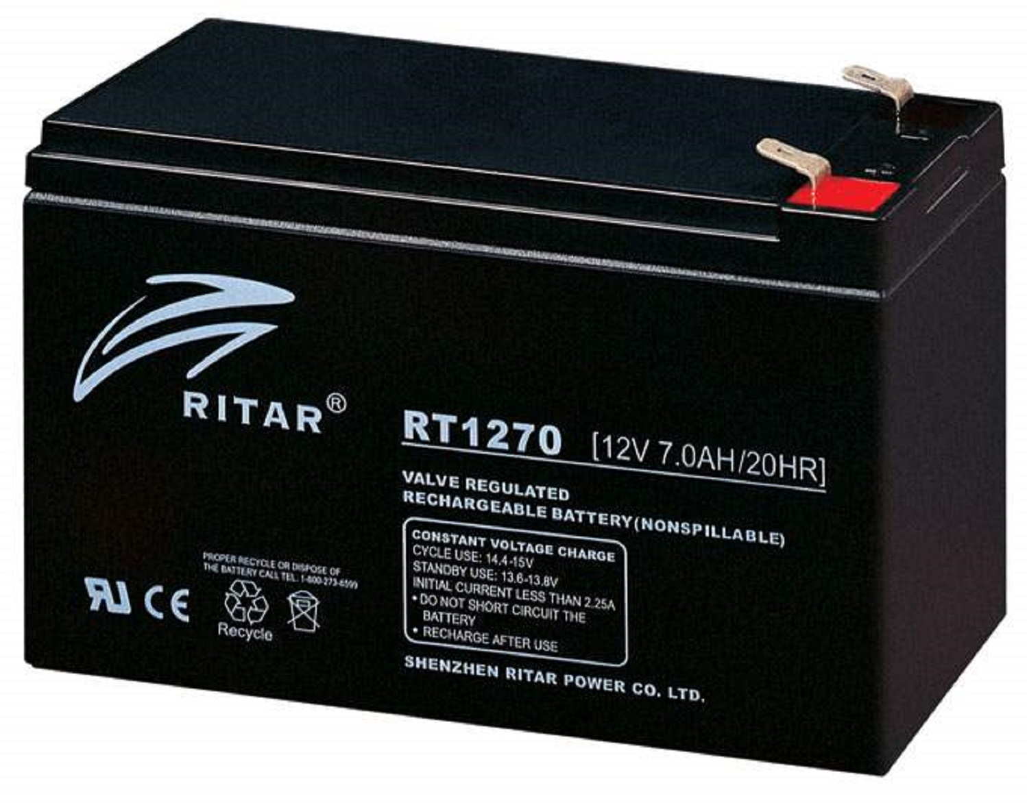 RIRTA瑞达蓄电池12V17AH尺寸