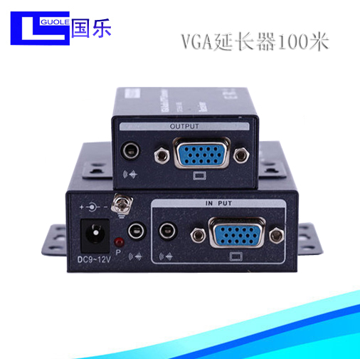 VGA延长器100米 VGA网线延长器传输器VGA音视频信号同步延长器