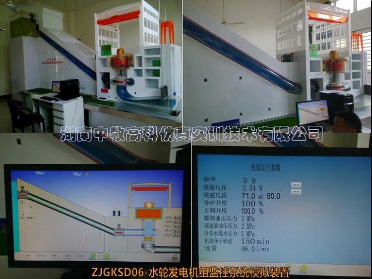ZJGKSD06-水轮发电机组系统模拟装置
