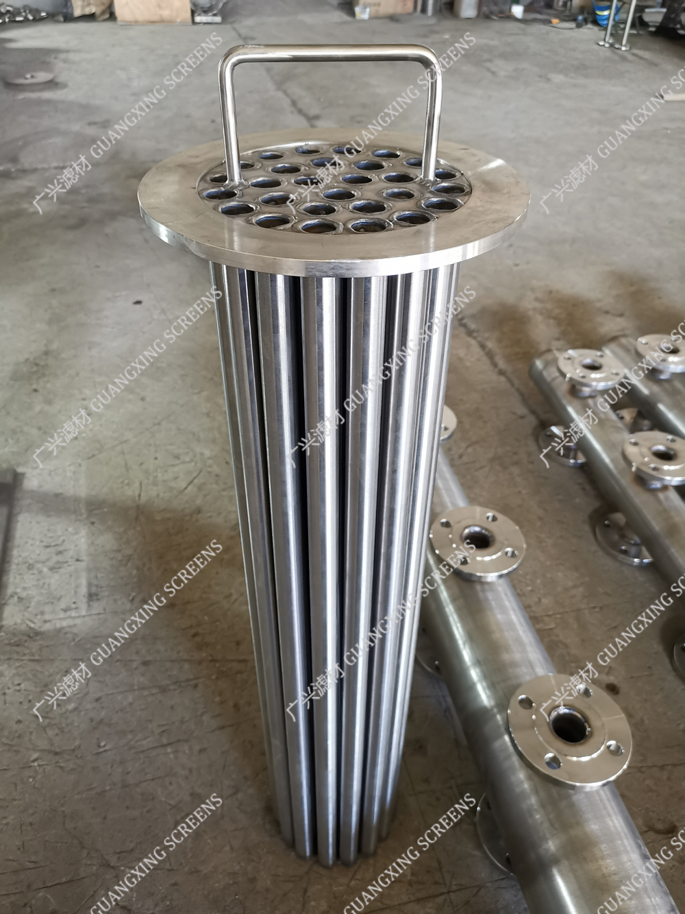 大直径滤筒 楔形丝全焊式带轴转筒筛 工厂 规格定制