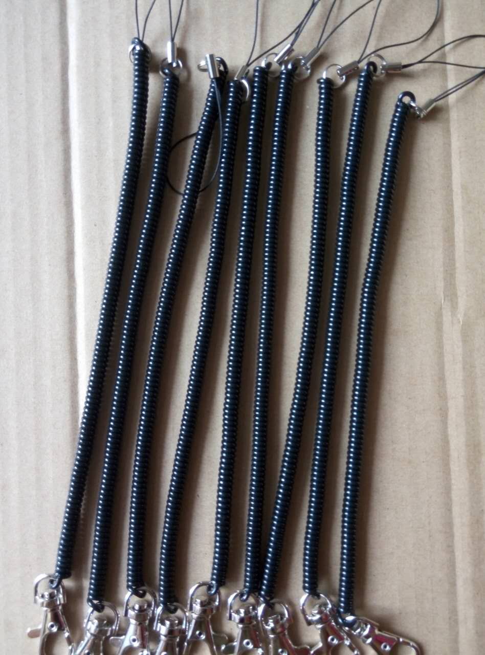 专业生产：塑料弹簧绳，弹簧手机挂绳，手机擦用弹簧绳，弹簧钥匙扣，锁匙链，工业用塑料弹簧配件