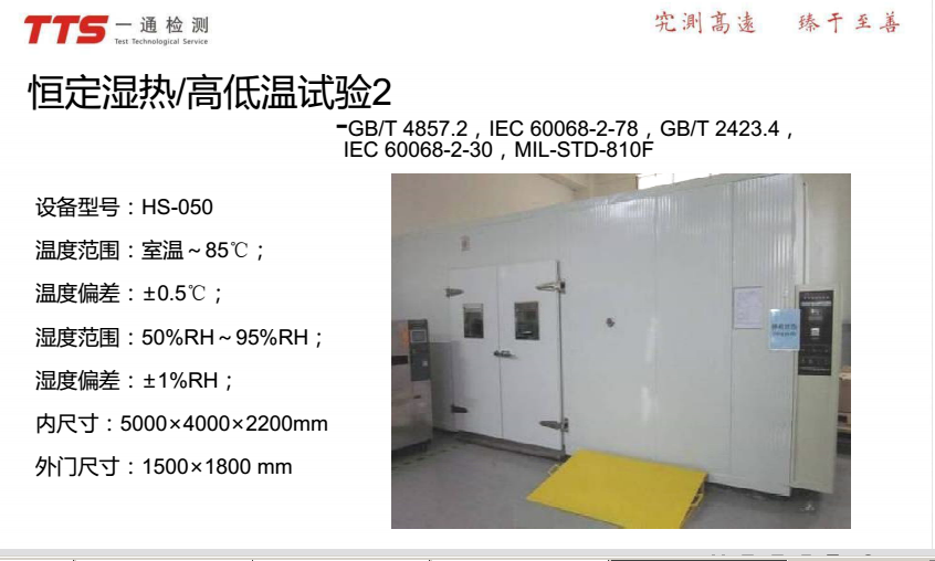 GB/T 2423.3交变湿热试验方法，中包包装研究院CNAS认可项目