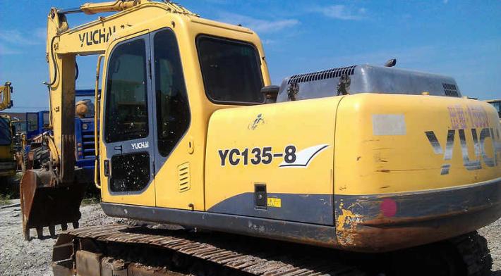 中型玉柴YC135挖掘机，高品质实地选购出售