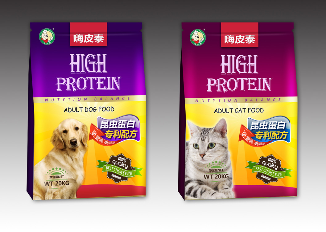 宠物食品包装袋，宠物食品自立拉链袋定制