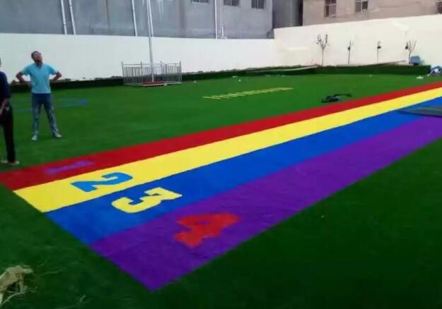 石家庄幼儿园草坪 户外运动草坪 塑料地板橡胶地垫批发