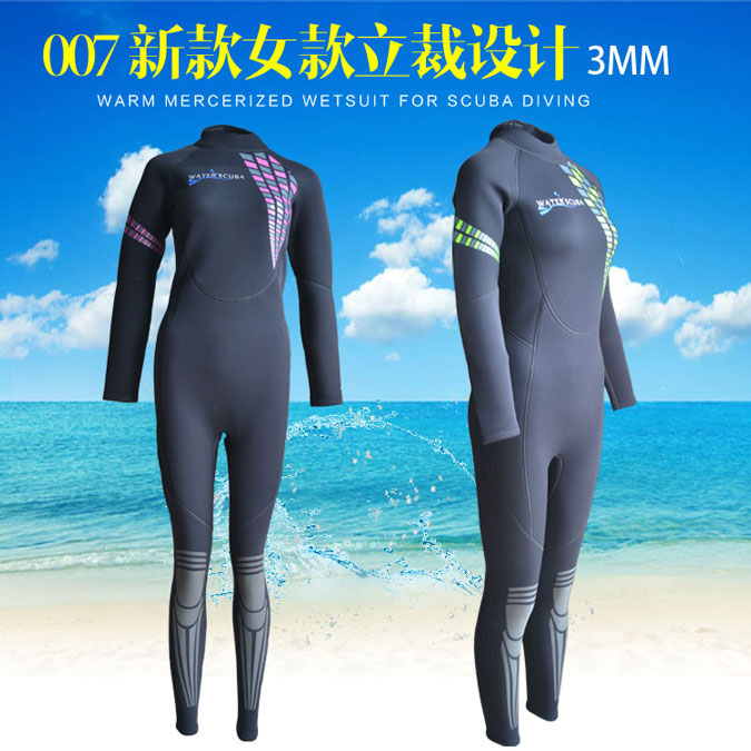 2016较新款3MM女装潜水衣连体式 潜水服批发加工