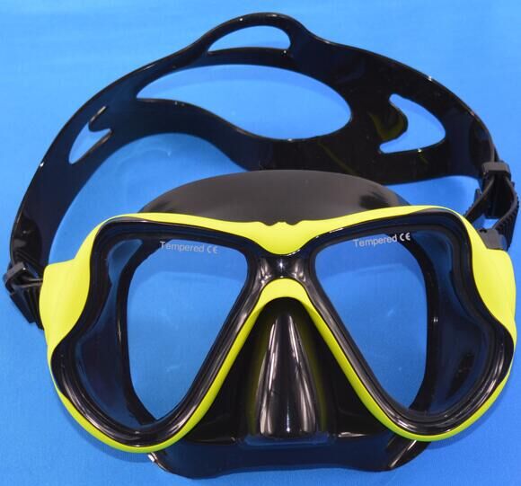 潜水面镜批发定制 可配近视 硅胶磨砂潜水镜 潜水装备