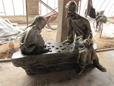 手法细腻的铸铜雕塑出售 宁夏小区景观设计