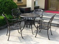 供唐山铸铝家具张家口庭院桌椅葫芦岛户外桌椅锦州花园桌椅