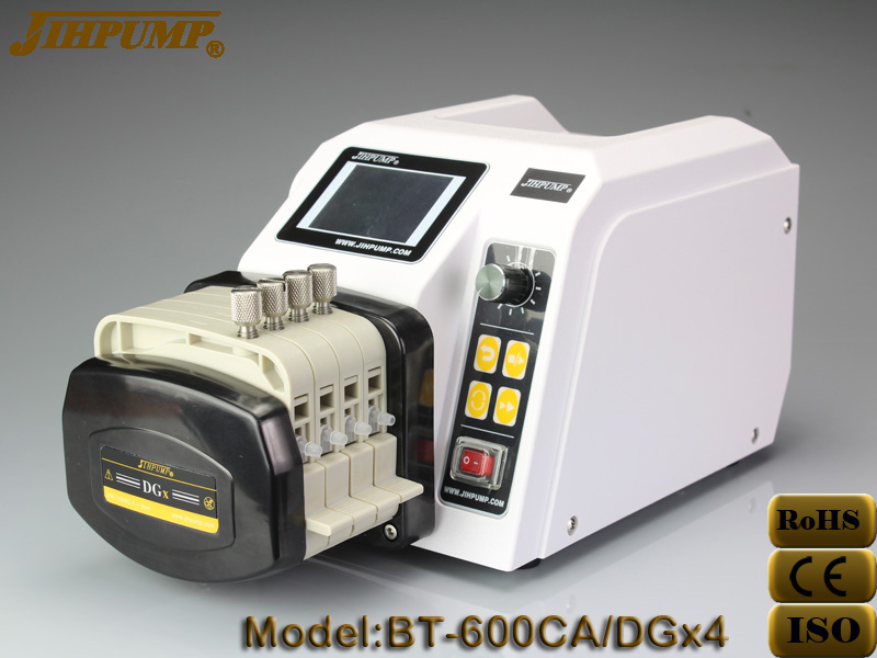 杰恒BT-600CA-DGx4 8 多通道蠕动泵_实验分样泵_精密工业计量泵