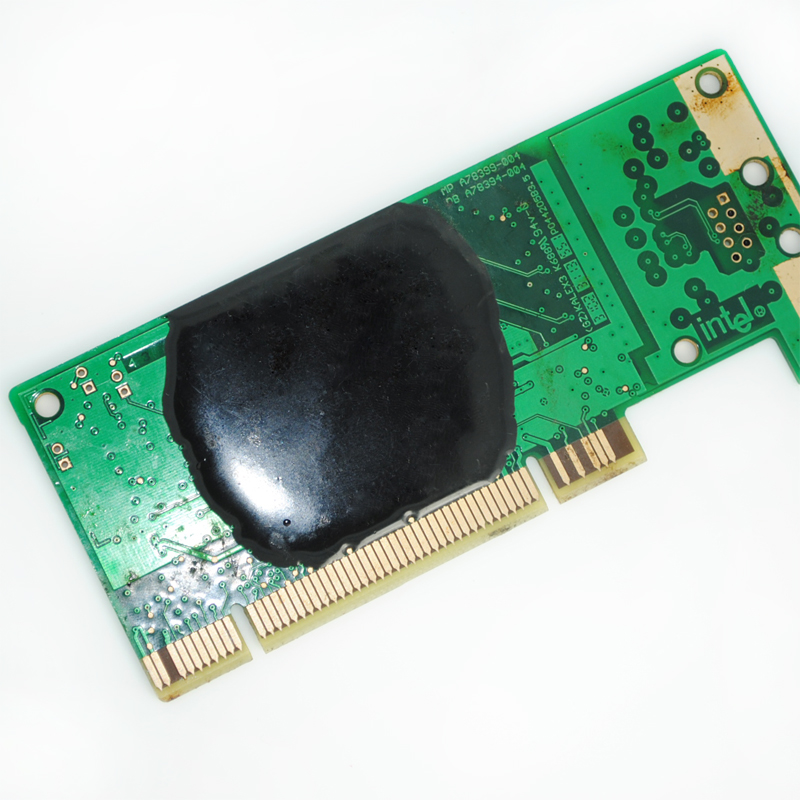 6813单组份线路板保密胶 耐高温黑胶 ic芯片保密胶 加热固化硬胶