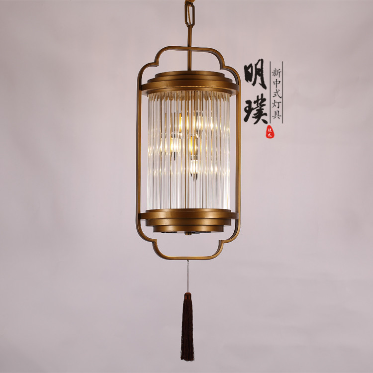 玻璃中式铁艺吊灯 上海现代中式吊灯 乡村中式客厅吊灯批发