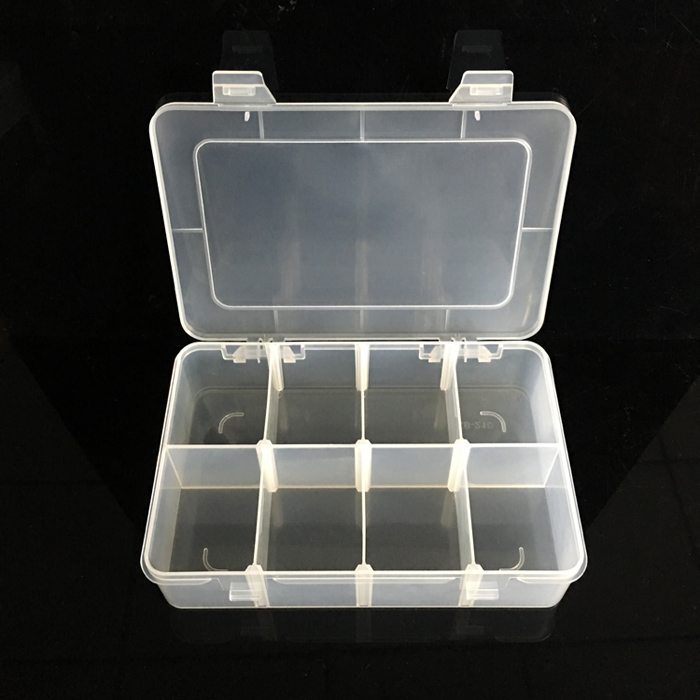 四叶草210 8格可拆pp盒渔具盒透明饰品盒收纳盒电子元件盒