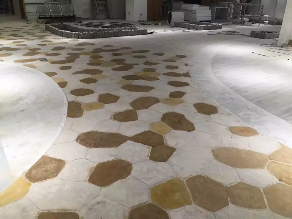 新疆优质艺术彩色混凝土透水地坪