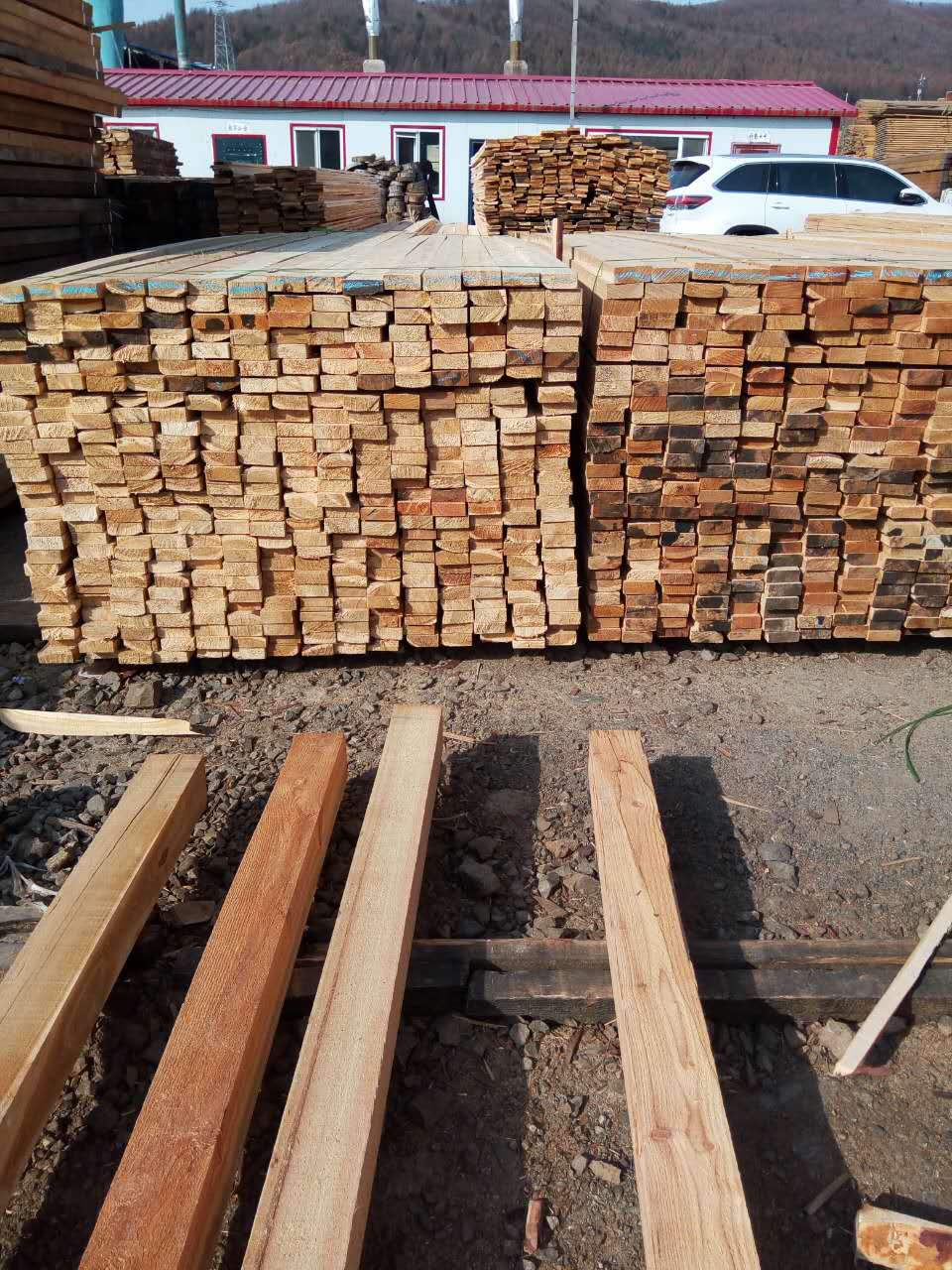绥芬河厂家供应樟子松木材 防腐建筑装修木板材 加工定做