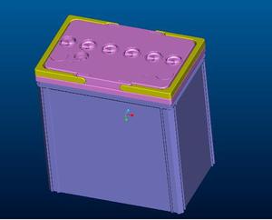 塑料厂批发大号电池盒塑料电池箱塑料零件盒塑胶箱2