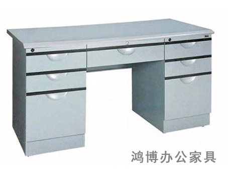 钢制电脑桌办公桌热销1.4米组合办公电脑桌职员桌