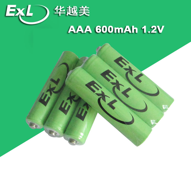 华越美镍氢电池深圳厂家AAA600太阳能草坪灯**1.2V环保充电电池