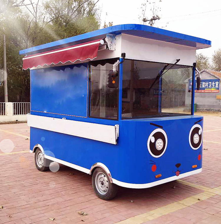 多功能流动美食车移动餐车巴士街景小木屋