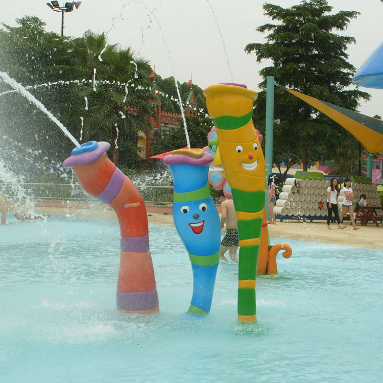 厂家直销 水上乐园戏水小丑 水上游乐设施 儿童水池喷水三水柱